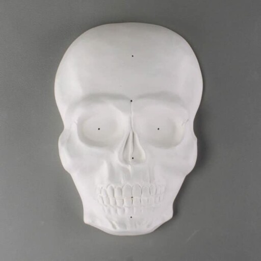 Glass Fusing Skull Mask Drape Mold in use