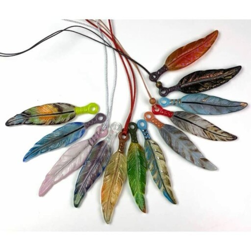 Holey Feather Glass Fusing Mold with intricate design