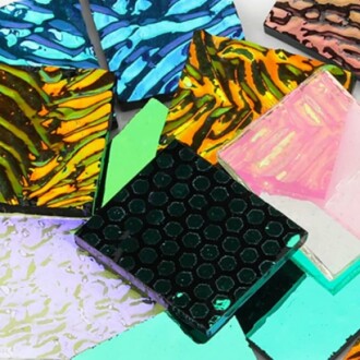 3bags COE90 Dichroic Glass Scrap Assorted Fusible Glass