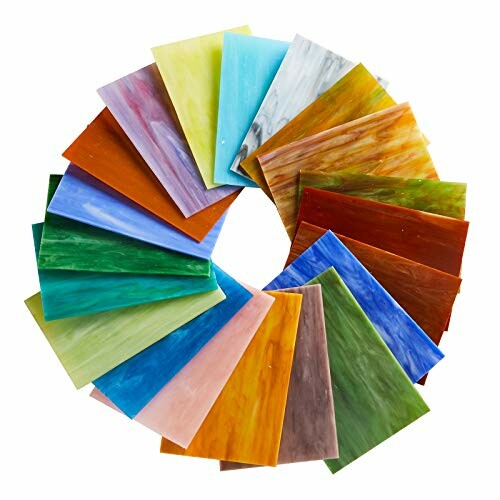 A spiral arrangement of colorful glass tiles.