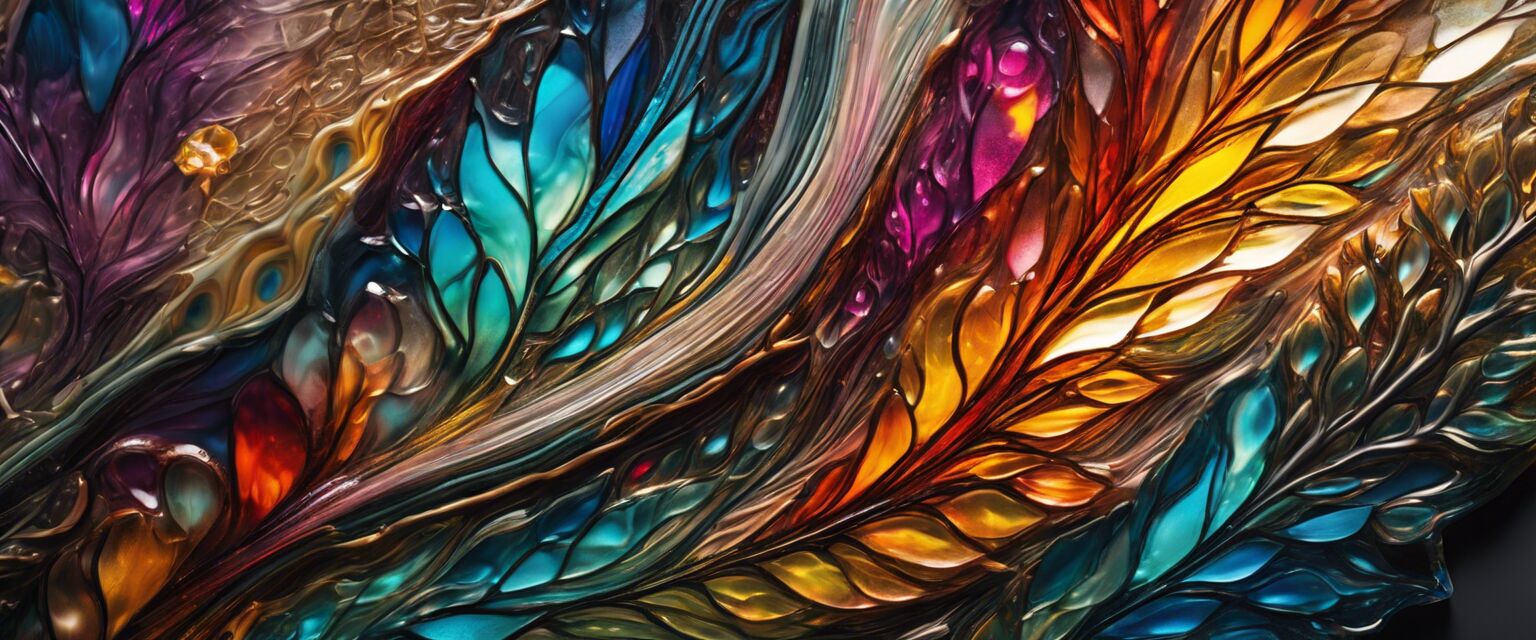 Completed glass art piece