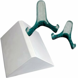 Glass bridge structures on a white pyramid