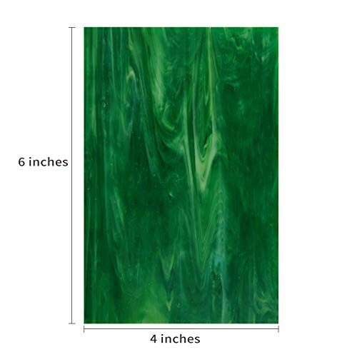 Green marble pattern sample with 4 by 6 inches dimensions.