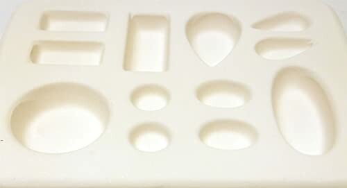 Silicone mold with assorted geometric shapes