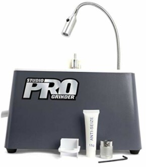 Studio Pro Grinder with accessories including anti-seize and wrench